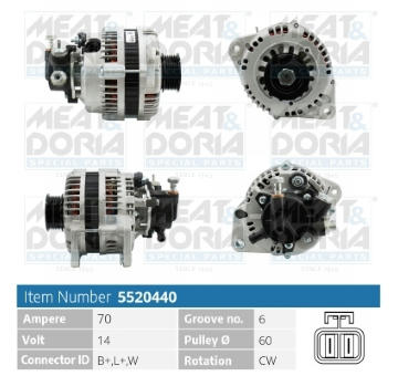 Alternátor MEAT & DORIA 5520440