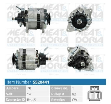 Alternátor MEAT & DORIA 5520441