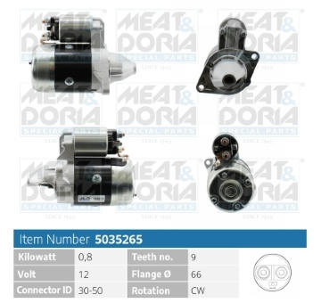 żtartér MEAT & DORIA 5035265