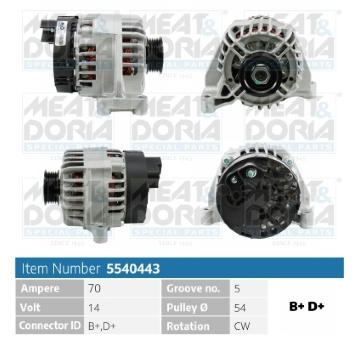 Alternátor MEAT & DORIA 5540443