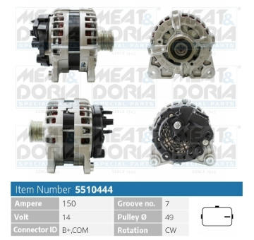 Alternátor MEAT & DORIA 5510444