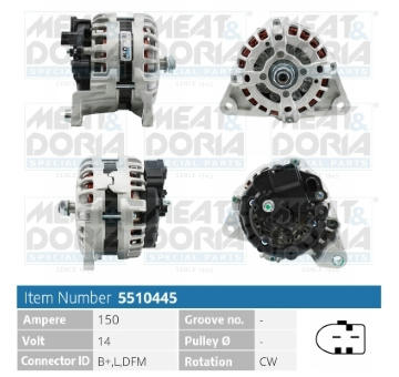 Alternátor MEAT & DORIA 5510445