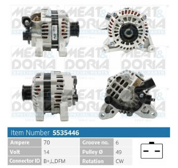 Alternátor MEAT & DORIA 5535446