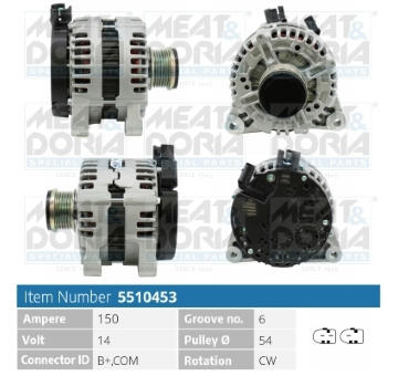 Alternátor MEAT & DORIA 5510453