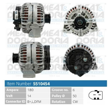 Alternátor MEAT & DORIA 5510454