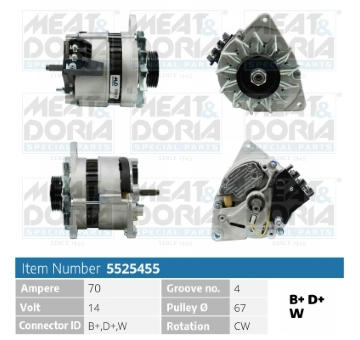 Alternátor MEAT & DORIA 5525455