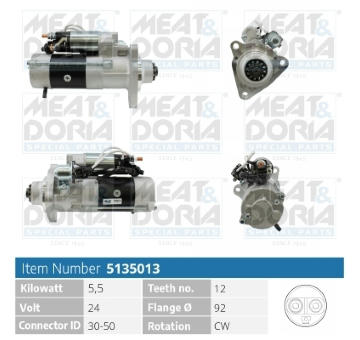 żtartér MEAT & DORIA 5135013