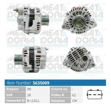Alternátor MEAT & DORIA 5635009