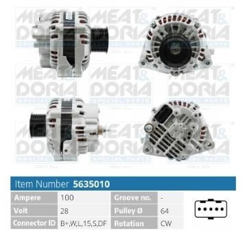 Alternátor MEAT & DORIA 5635010