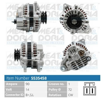 Alternátor MEAT & DORIA 5535458