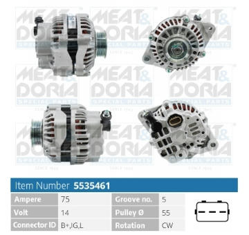 Alternátor MEAT & DORIA 5535461