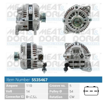 Alternátor MEAT & DORIA 5535467