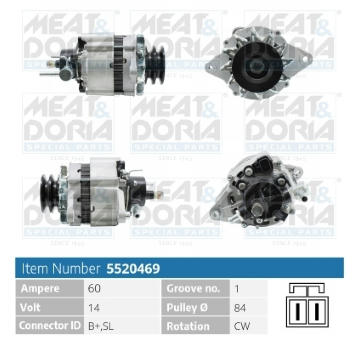 Alternátor MEAT & DORIA 5520469
