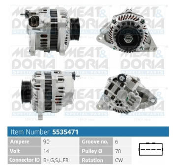 Alternátor MEAT & DORIA 5535471