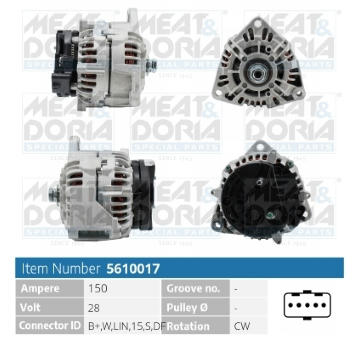 Alternátor MEAT & DORIA 5610017