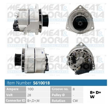 Alternátor MEAT & DORIA 5610018