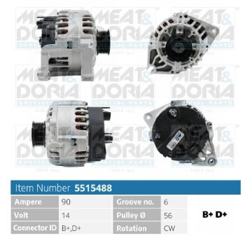Alternátor MEAT & DORIA 5515488