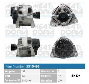 Alternátor MEAT & DORIA 5515493