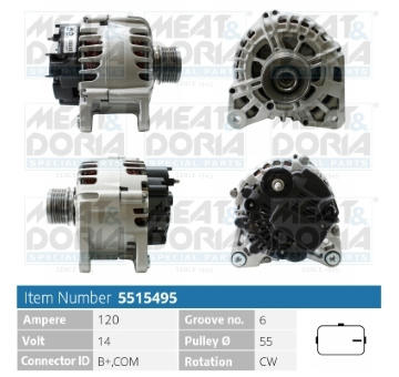 Alternátor MEAT & DORIA 5515495