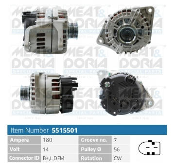 Alternátor MEAT & DORIA 5515501