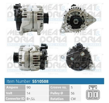 Alternátor MEAT & DORIA 5510508