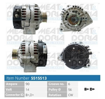Alternátor MEAT & DORIA 5515513