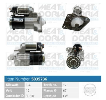 żtartér MEAT & DORIA 5035736