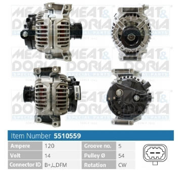 Alternátor MEAT & DORIA 5510559