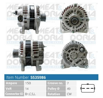 Alternátor MEAT & DORIA 5535986