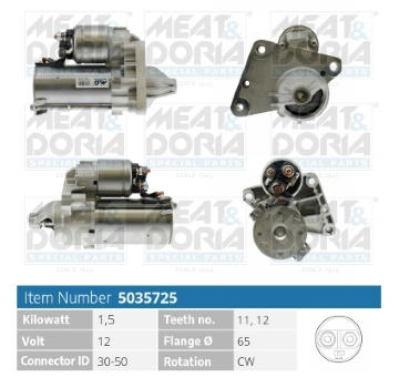 Startér MEAT & DORIA 5035725