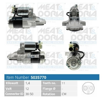 żtartér MEAT & DORIA 5035770