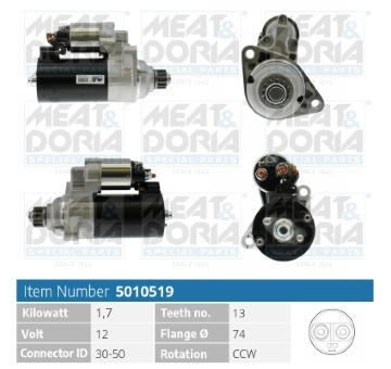 Startér MEAT & DORIA 5010519
