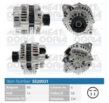 Alternátor MEAT & DORIA 5520931