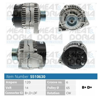 Alternátor MEAT & DORIA 5510630