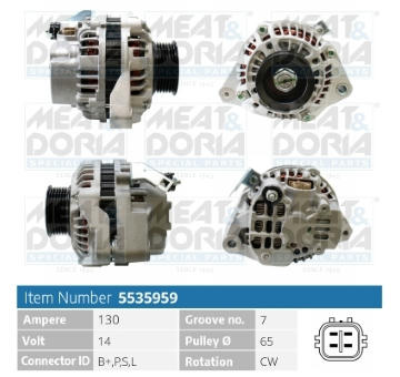 Alternátor MEAT & DORIA 5535959