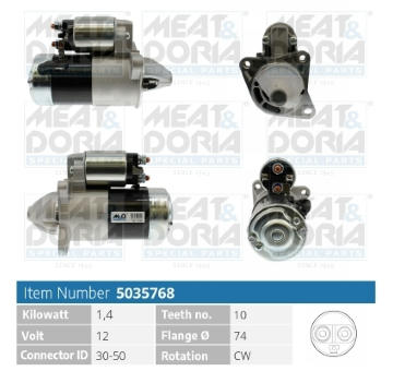 Startér MEAT & DORIA 5035768