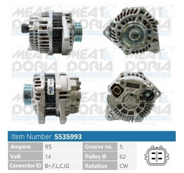 Alternátor MEAT & DORIA 5535993