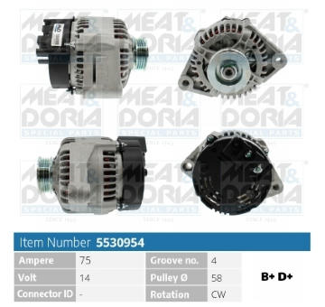 Alternátor MEAT & DORIA 5530954