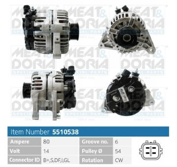 Alternátor MEAT & DORIA 5510538