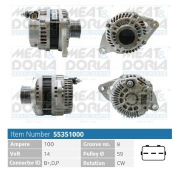 Alternátor MEAT & DORIA 55351000