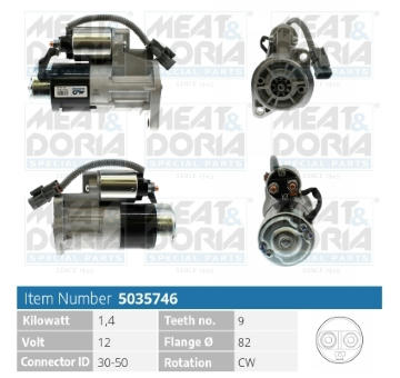 Startér MEAT & DORIA 5035746