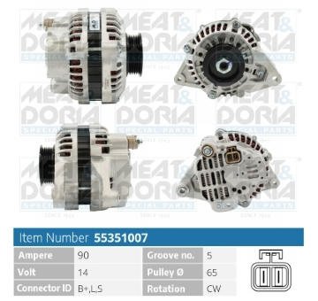 Alternátor MEAT & DORIA 55351007