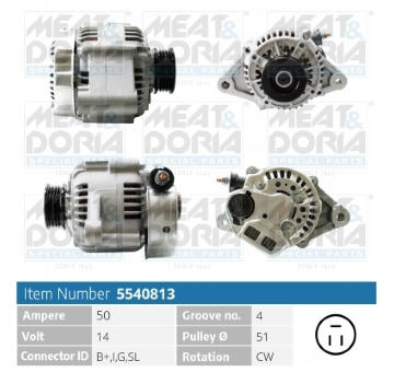 Alternátor MEAT & DORIA 5540813
