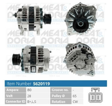Alternátor MEAT & DORIA 5620119