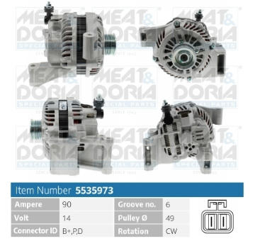Alternátor MEAT & DORIA 5535973
