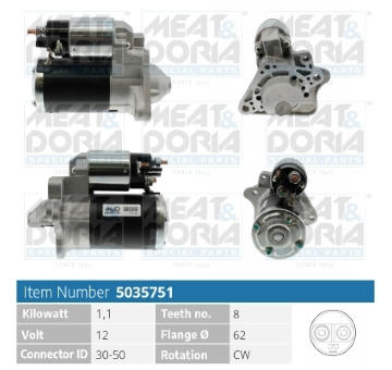 żtartér MEAT & DORIA 5035751