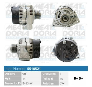 Alternátor MEAT & DORIA 5510521