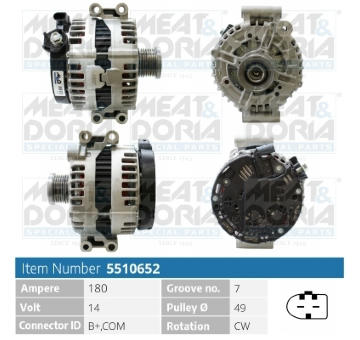 Alternátor MEAT & DORIA 5510652