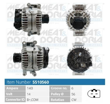 Alternátor MEAT & DORIA 5510560