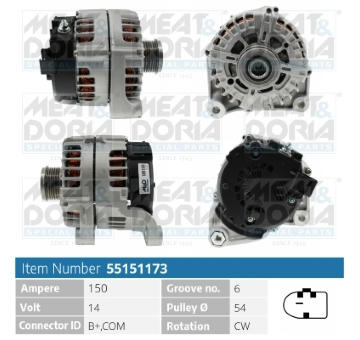 Alternátor MEAT & DORIA 55151173
